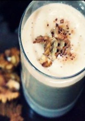 A picture of Banana Walnut Lassi – Smooth and Creamy Drink.