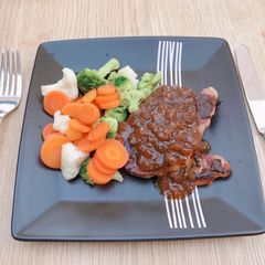 A picture of Simple black pepper sauce.