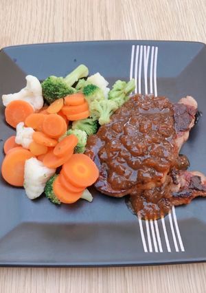 A picture of Simple black pepper sauce.
