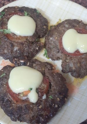 A picture of Tomato cheese kebab.