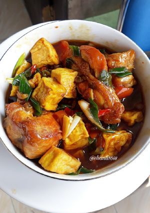 Foto resep Ayam tahu saos tiram