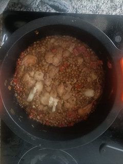 Una foto de Lentejas estofadas con coliflor