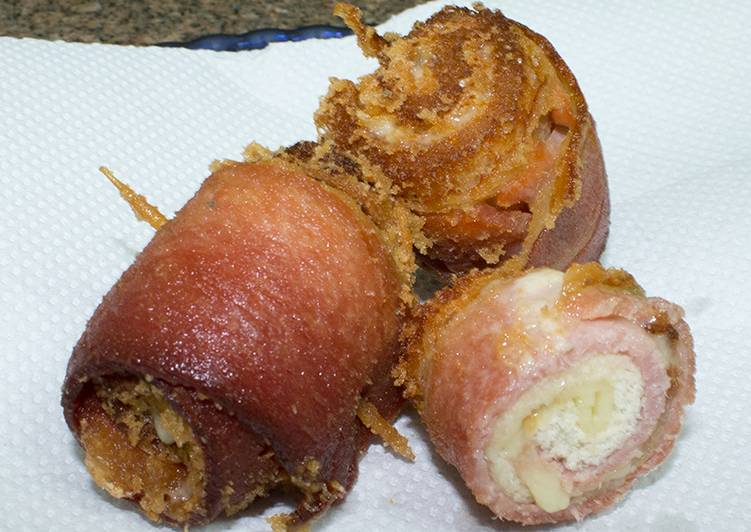 Rolinhos de bacon - Tudogosreceitas