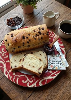 Foto resep Roti kismis & chocochip