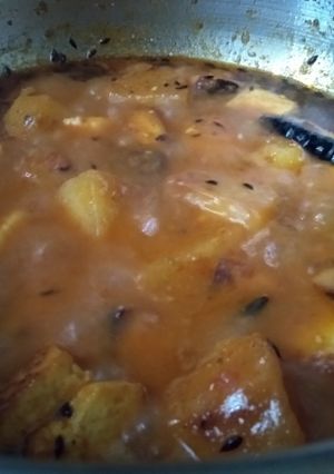 A picture of Paneer Potatoes massla.