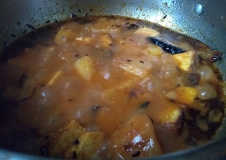 Steps to Make Any-night-of-the-week Paneer Potatoes massla