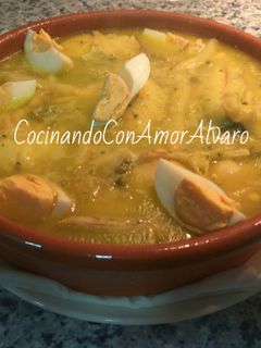 Una foto de Merluza en salsa verde
