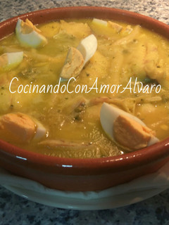 Una foto de Merluza en salsa verde
