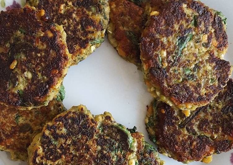 Steps to Make Quick Mung Bean Sprout Veggie Patties