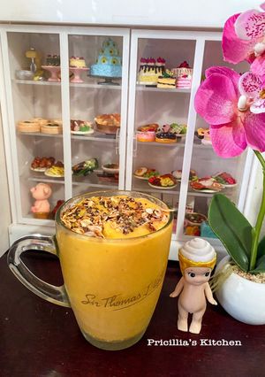 Foto resep Mango smoothies🥭🥭🥭