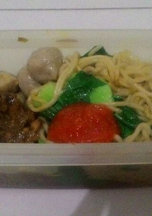 Foto resep Mie ayam bakso rumahan