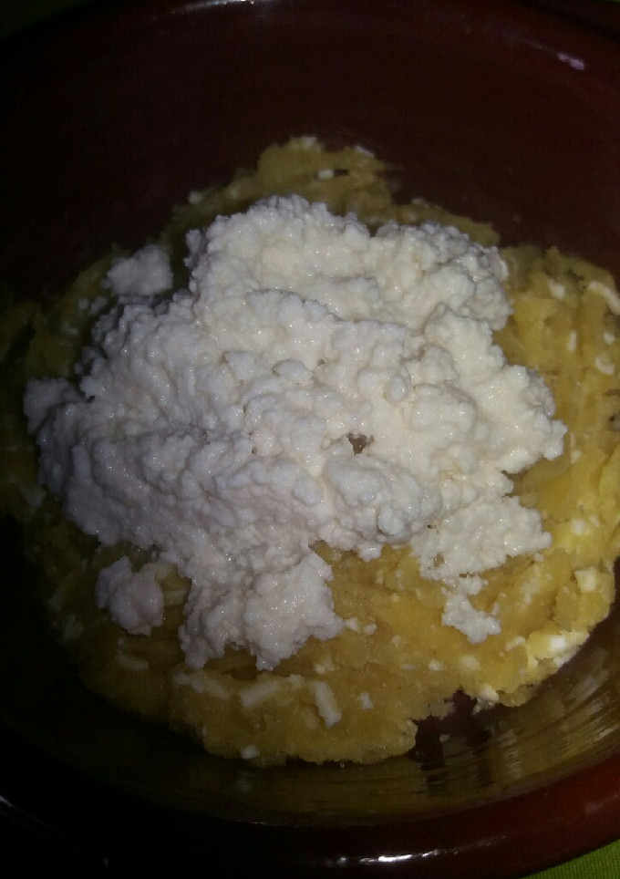 Una foto de Puré de apio y batata
