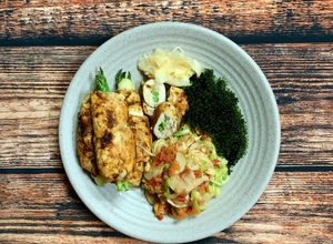 Hình của món Ức gà cuộn măng tây nướng [Eat clean - Lose weight].