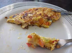 Una foto de Omelette de verduras