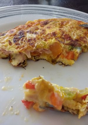Una foto de Omelette de verduras
