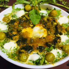 Methi matar malai sabji A picture of Methi matar malai sabji.