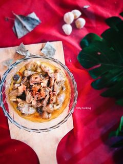 Foto resep Jantung Ayam Bumbu Kemiri / Empal
