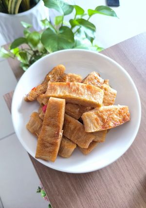 Hình của món Sườn chay chiên nước mắm.