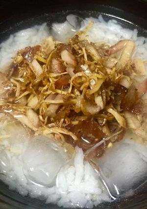 รูปของ ข้าวแช่จีน ทานคู่ขิงเจียวคาราเมลผัดหมูแดง