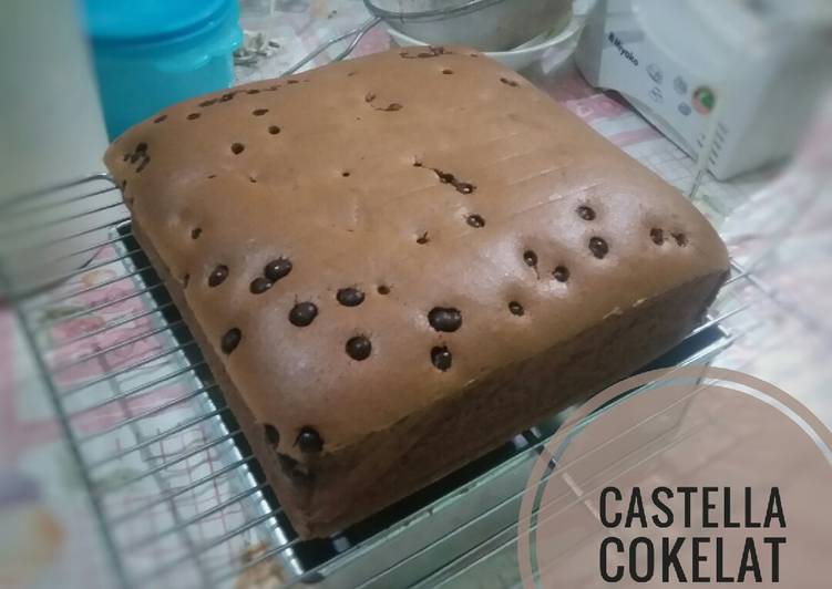 Resep Castella Cokelat (versi taiwan) Anti Gagal