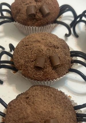 Pók muffin recept fotója