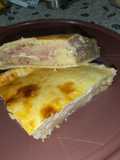 Tarta de jamón y queso