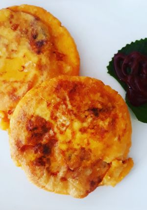 Una foto de Arepa de huevo con chorizo