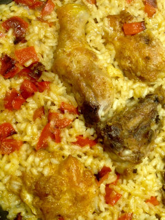 Una foto de Arroz con pollo sencillo