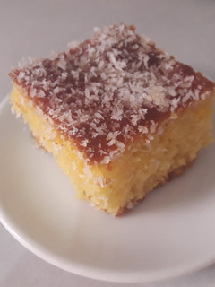 A picture of Basbousa with Coconut Flavor.