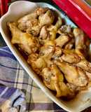 Pollo al horno en salsa teriyaki