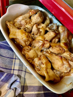 Una foto de Pollo al horno en salsa teriyaki