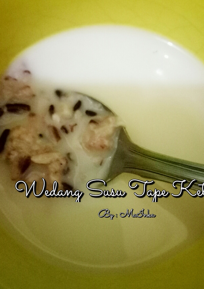 Foto resep Wedang Susu Tape Ketan (wedang cor)
