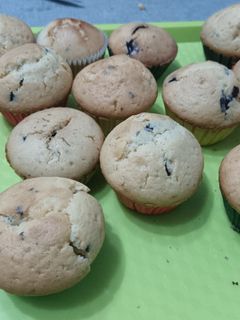 Una foto de Magdalenas con pepitas de chocolate