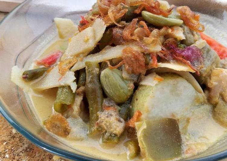 Resep Sayur lodeh rebung lengkap 🥗 Anti Gagal