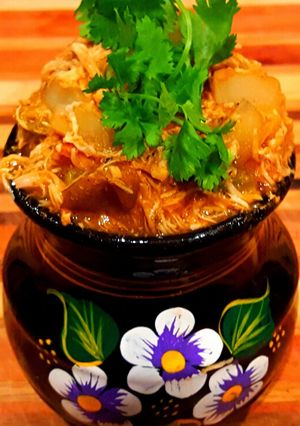 A picture of Mike's Southwestern Chicken Soup.