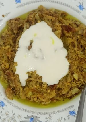 عکسی از دستور کشک بادمجان باطعم بینظیرکشک محلی(جورتان)