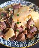 Lòng vịt xào măng