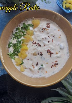 A picture of Pineapple Raita.