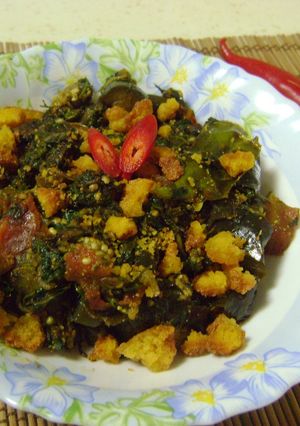 A picture of Methi Begun.