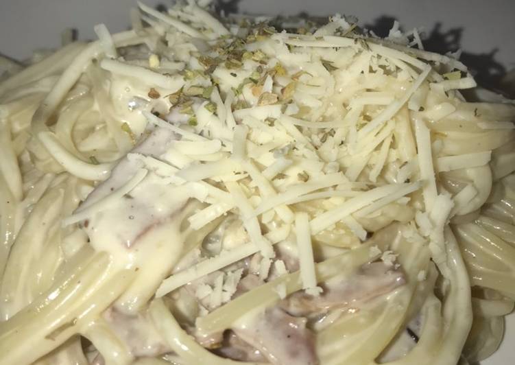 Resep Spaghetti carbonara Anti Gagal
