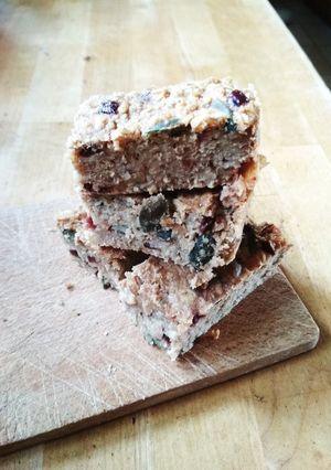 Sok magvas banános zabpelyhes szelet recept fotója