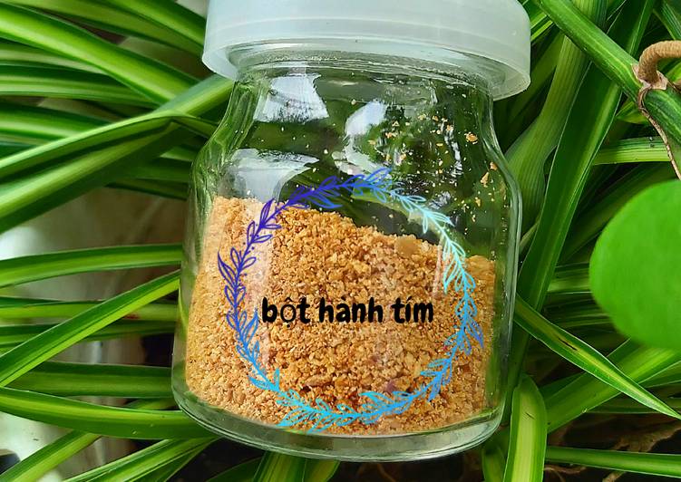 Bột củ hành tím loại nhỏ(có củ hành tây tím to thì ngon hơn nè)