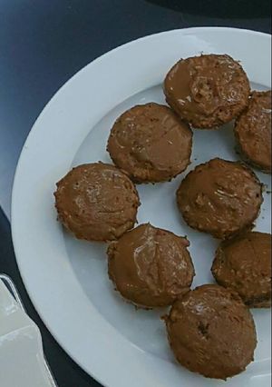 صورة لوصفة بسبوسة الجلاكسي محشوة بالجلاكسي😍🍫🍰