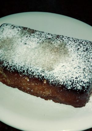Una foto de Budín de manzanas