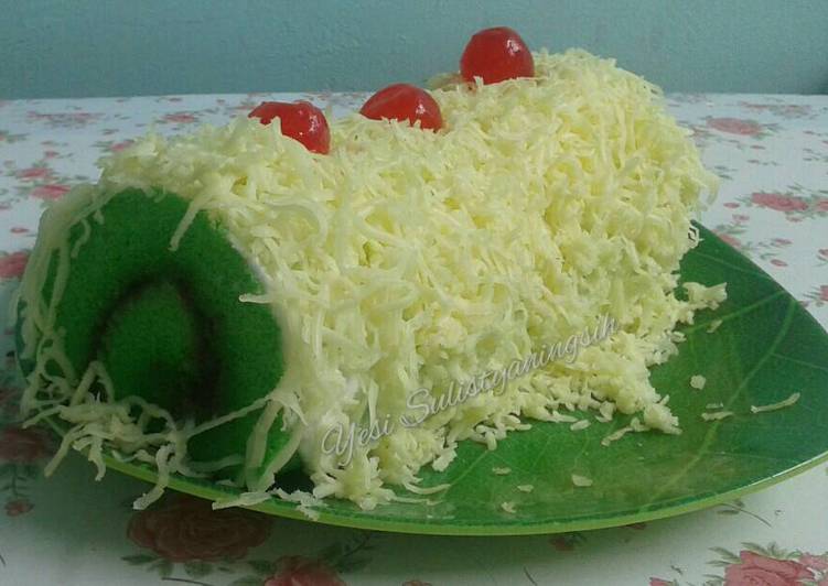 Bolu Gulung Pandan Keju