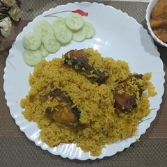 Katla Pulao Bengali Style A picture of Katla Pulao Bengali Style.