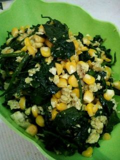 Foto resep Tumis katuk jagung manis