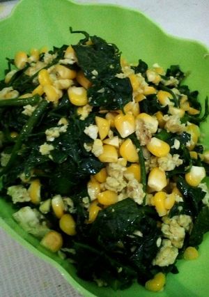 Foto resep Tumis katuk jagung manis