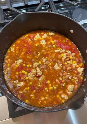 A picture of Turkey Taco Soup.
