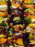 Brochetas de pollo (banderillas)